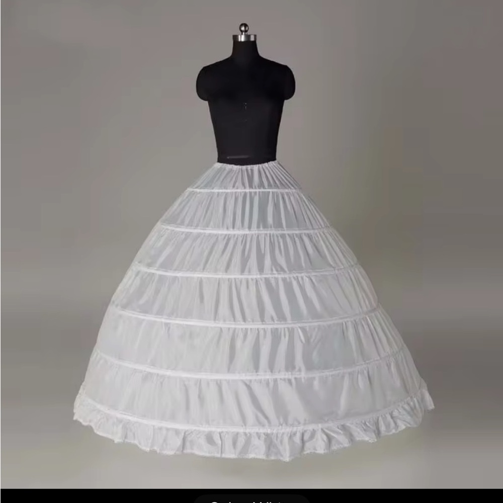 White Hoop Petticoat Skirt new